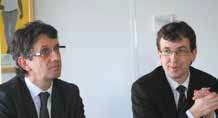 Didier Pichot, directeur de BPIFrance Lorraine et Thibaut Villemin, vice-président du Conseil régional délégué à l’économie.