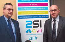 Jean-Pierre Mouchet, directeur général délégué et Vincent Louchez, président de 2SI.