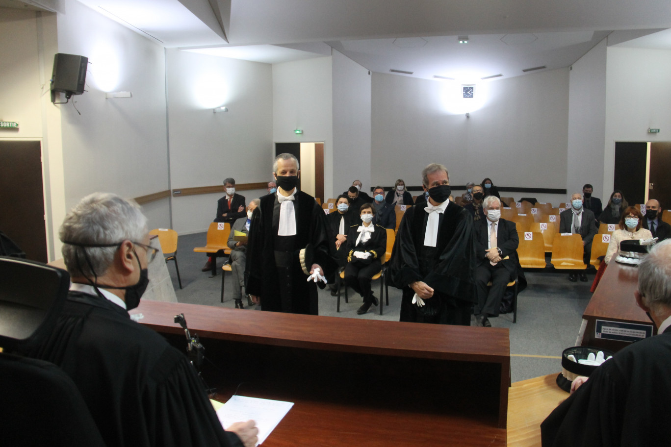 Deux nouveaux juges, Nicolas Geisler et Jean-Luc Moehrel, viennent d’être installés au tribunal de commerce nancéien.