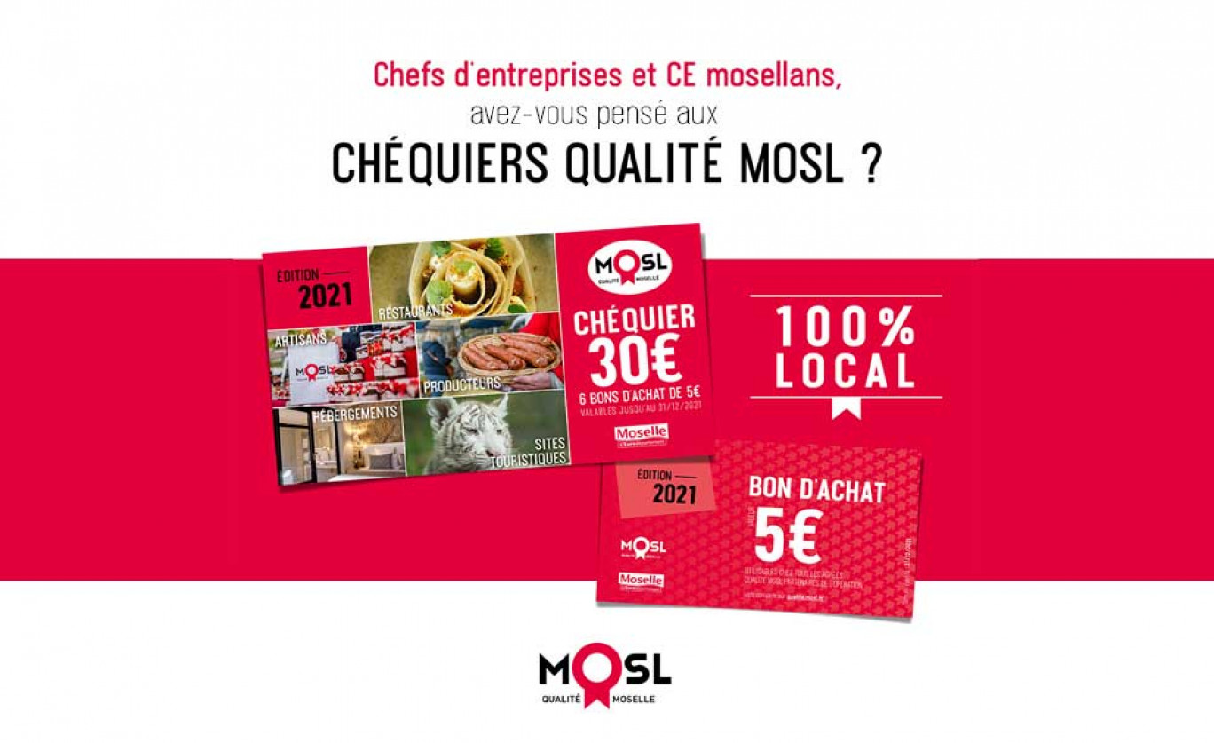 Le chéquier Qualité MOSL est disponible à la vente