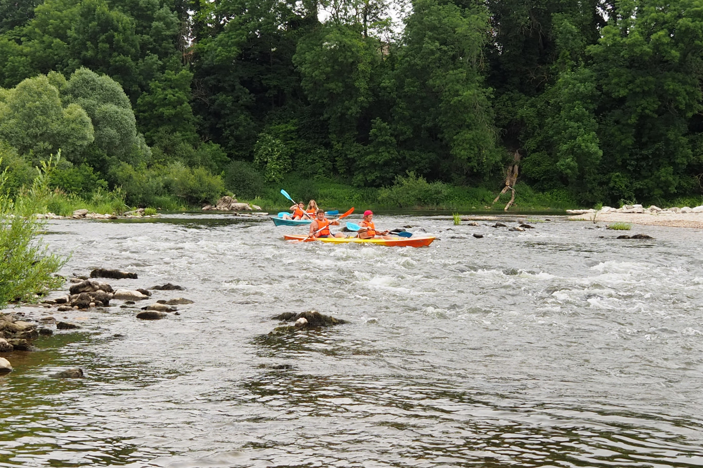 Le partenariat noué par la Botte des 7 lieux avec le proche club de kayak laisse augurer de prometteuses organisations.