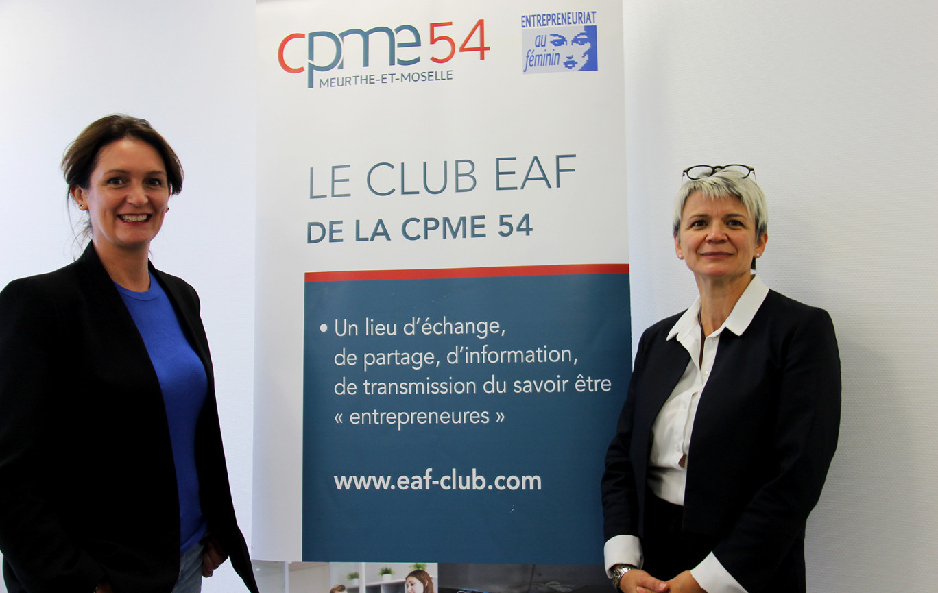 Anciennes candidates aux Trophées de l’Entrepreneuriat au Féminin, Stéphanie Lorrain et Doris Thiriot sont aujourd’hui co-présidentes du club EAF de Meurthe-et-Moselle.