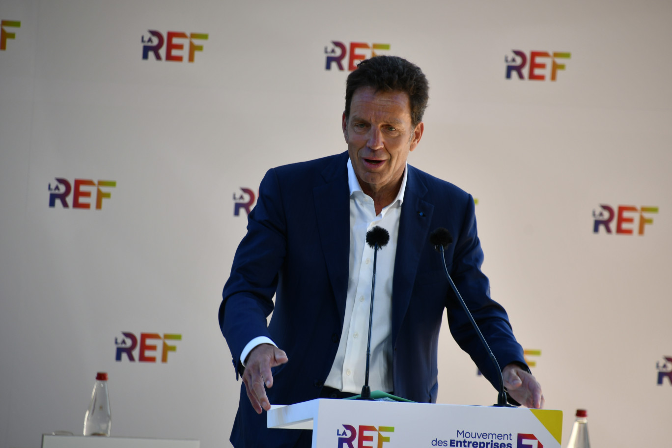 Geoffroy Roux de Bézieux, président du Medef rêve d'un monde nouveau, «libre et vert», où les entreprises tiendraient la tête d'affiche