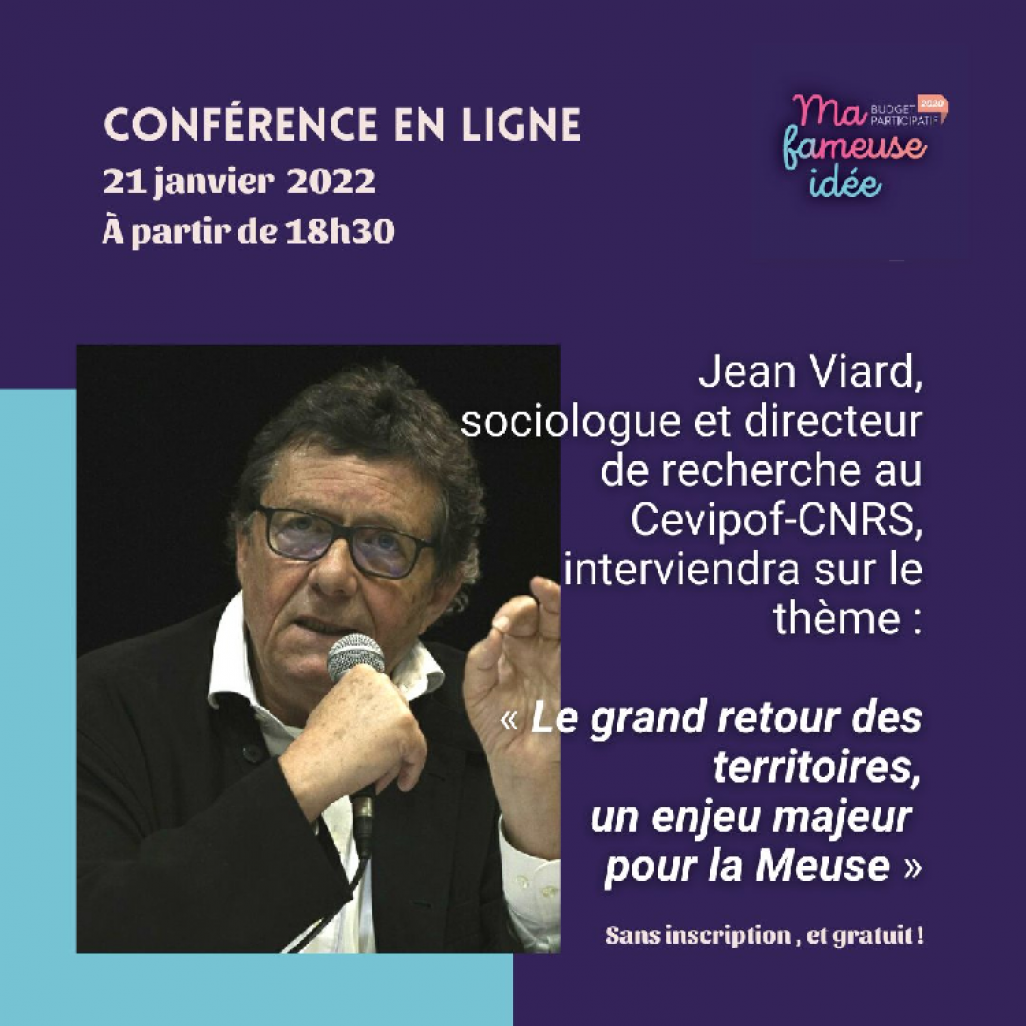 © Département de la Meuse. Jean Viard, sociologue et directeur de recherche associé CNRS et au CEVIPOF.