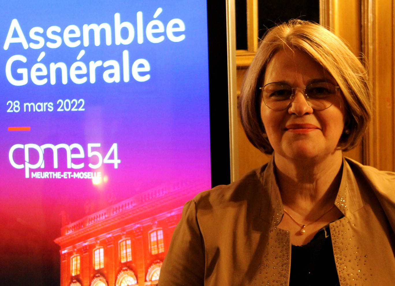 Catherine Chrisment vient d’être élue présidente de la CPME 54, une femme à la présidence de la confédération départementale, une première.