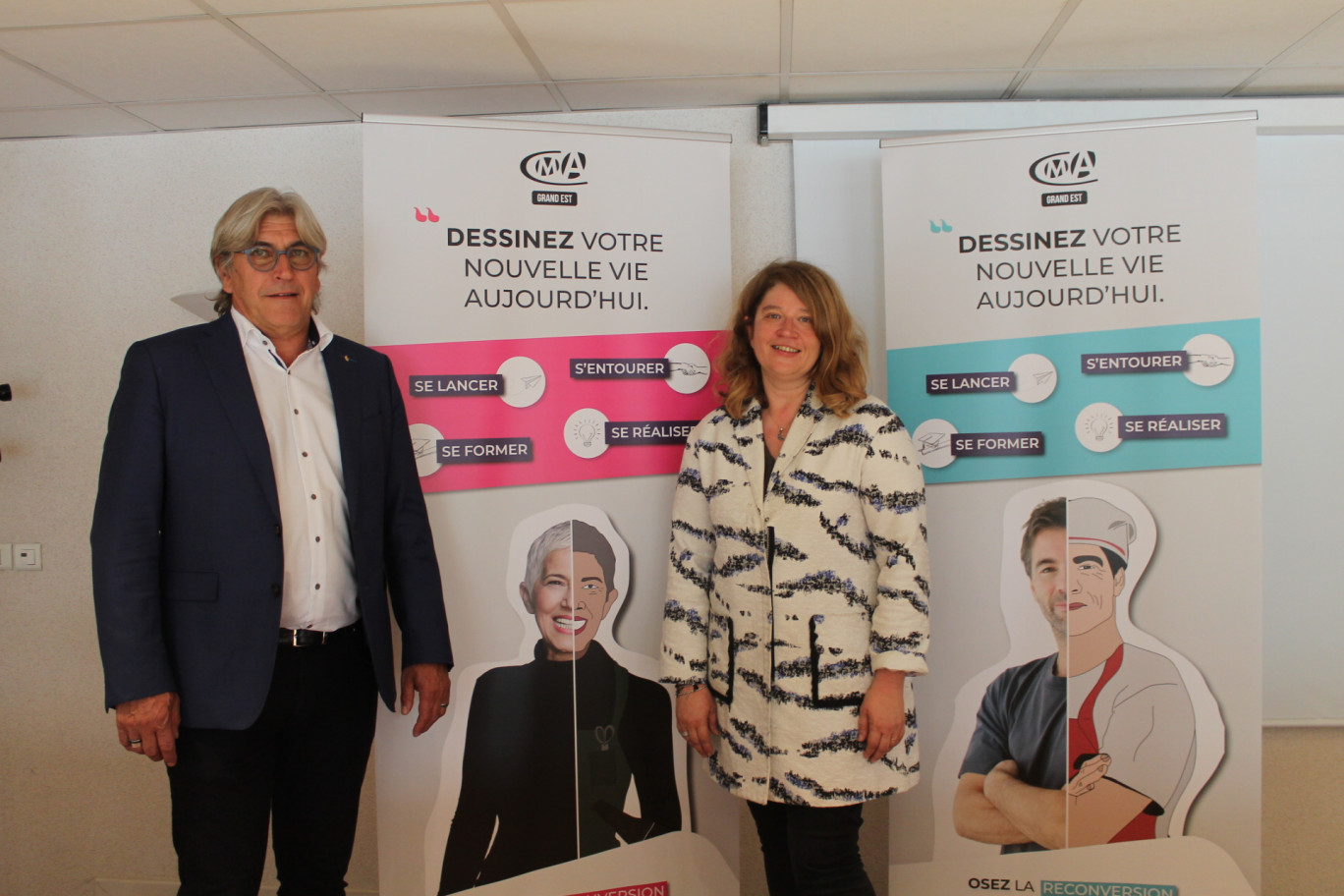 Christine Lejeune, directrice territoriale de la CMA Grand Est Meurthe-et-Moselle et Jean-Paul Daul, son président, sont prêts à accueillir ce 13 mai dans les locaux de la CMA 54 à Laxou quiconque veut se reconvertir dans l’artisanat.