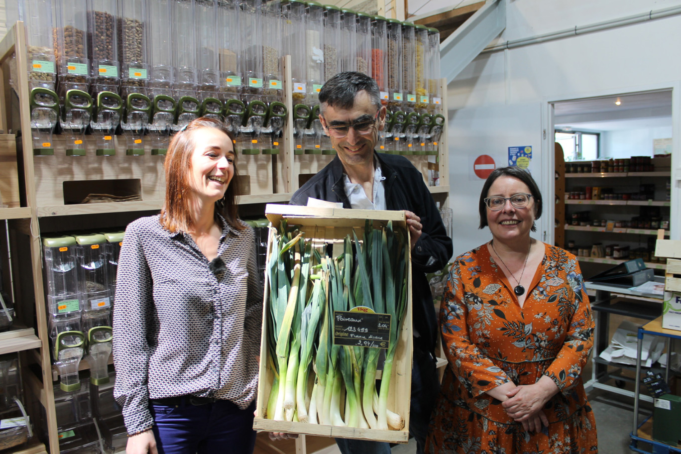 Virginie Joalland, Éric Grall et Christelle Chevalley, attendent quiconque veut découvrir la Grande Épicerie Générale à ses portes ouvertes le 21 mai prochain.