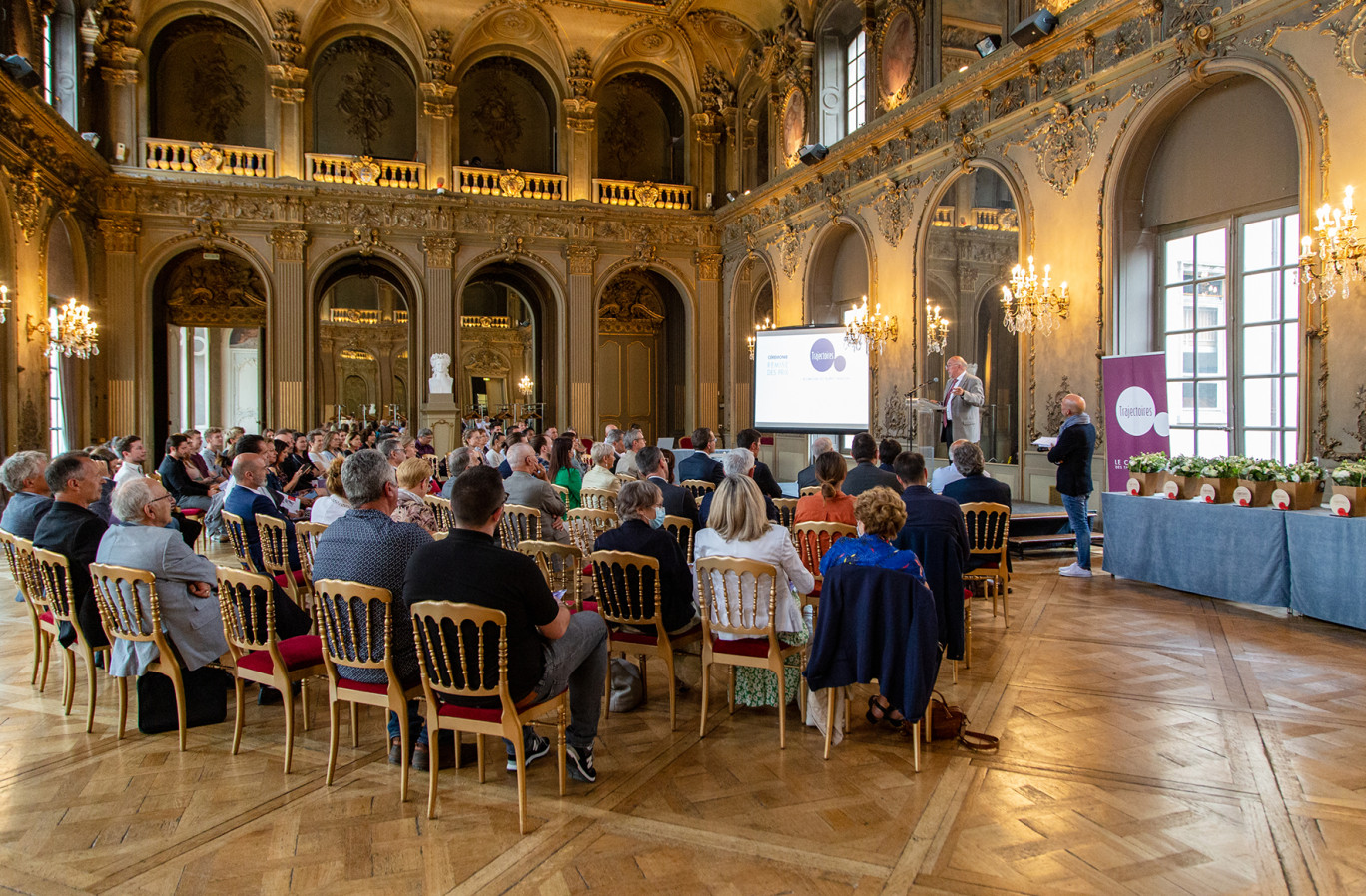 C’est dans le Grand Salon de l’hôtel de ville de Nancy que la 22e édition du Concours Trajectoire s’est déroulée. (© Sublimanie)