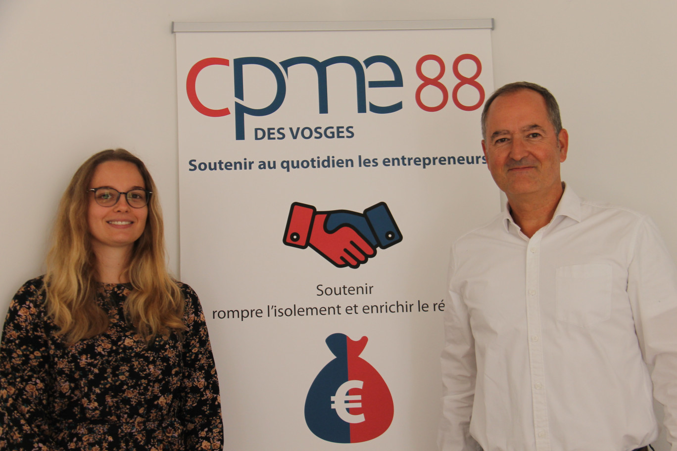 «Nous sommes encore en phase de redémarrage», assurent Chloé Roesch, la déléguée territoriale de la CPME des Vosges et son président Cédric Roost.