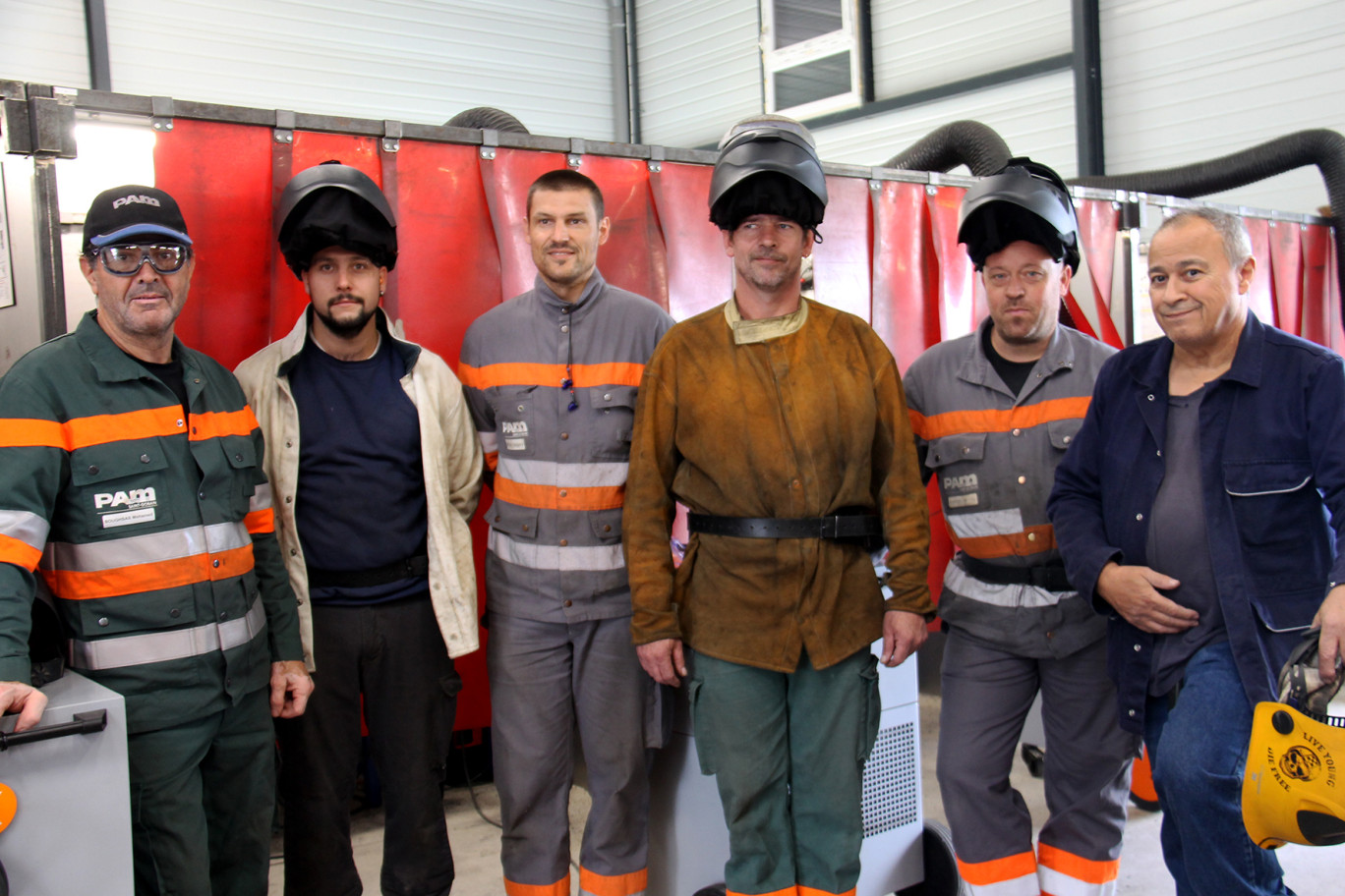 Des salariés de la branche Canalisation de Saint-Gobain PAM passent par le site de Bouxières-sous-Froidmont pour perfectionner leurs compétences en matière de soudage.
