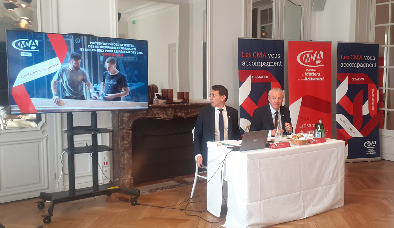De gauche à droite, Julien Gondard, DG de la CMA et Joël Fourny, président de la CMA.