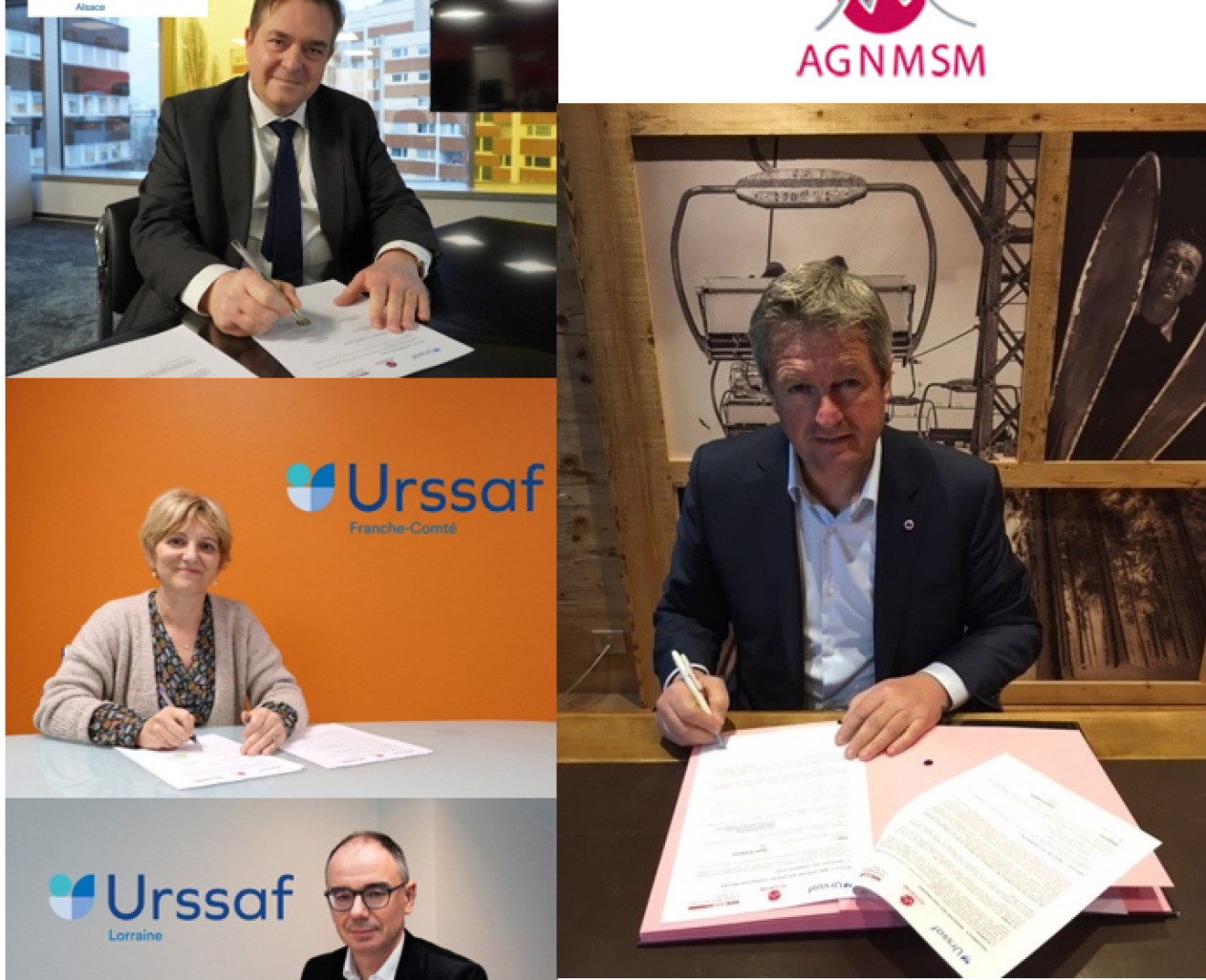 Les Urssaf Lorraine, Alsace et Franche-Comté viennent de signer un partenariat avec l’AGNMSM et le SNMSF.