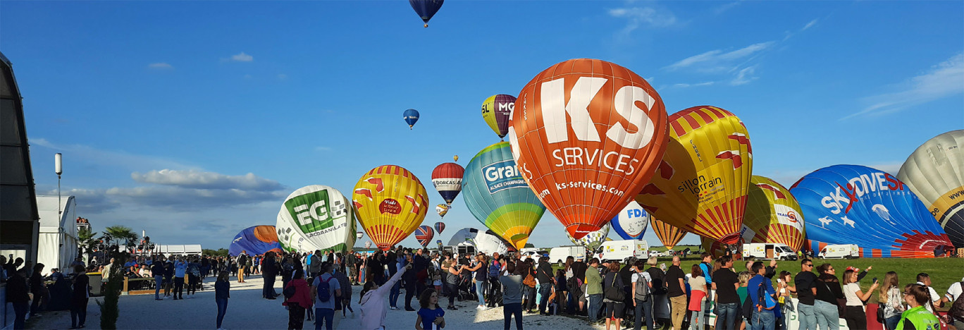 © : GEMAB. Du 21 au 30 juillet, l’aérodrome de Chambley accueille la 18e édition du Grand Est Mondial Air Ballons. Cinq mille visiteurs y sont attendus.