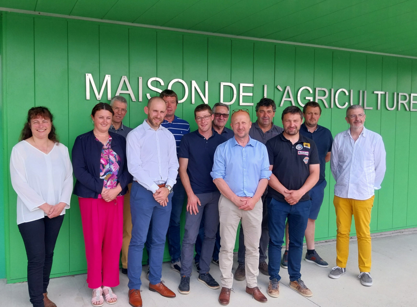 Nicolas Pérotin avec les nouveaux membres du bureau de la Chambre d'Agriculture de la Meuse. © Chambre d'agriculture de la Meuse.