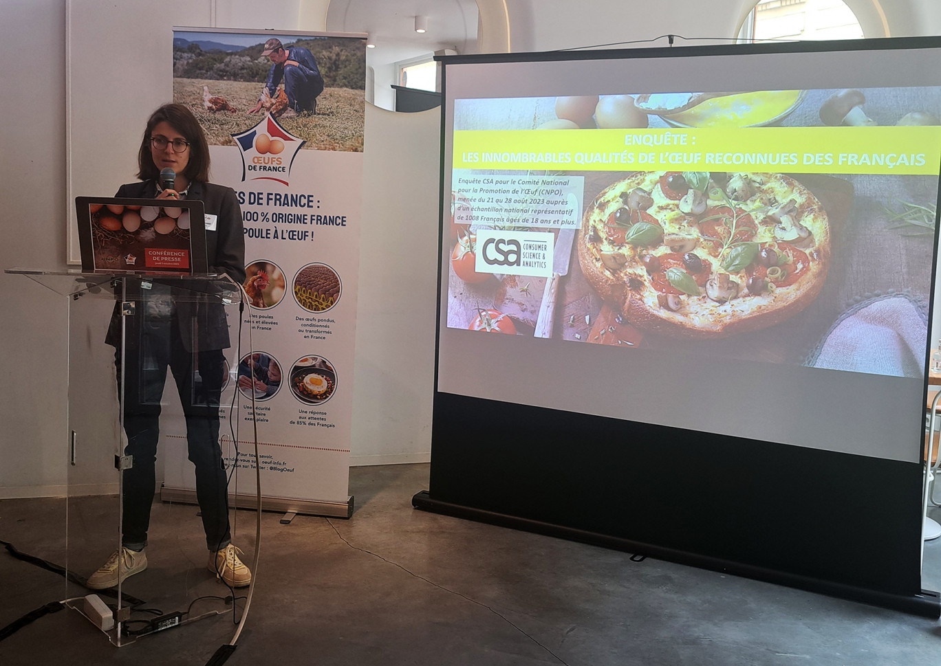 © Anne DAUBRÉE «Nous devrions terminer l'année avec 229 œufs par habitant. L'an dernier, nous avions atteint 220, car nous avions un problème de manque de production», assure Alice Richard, la directrice du CNPO.