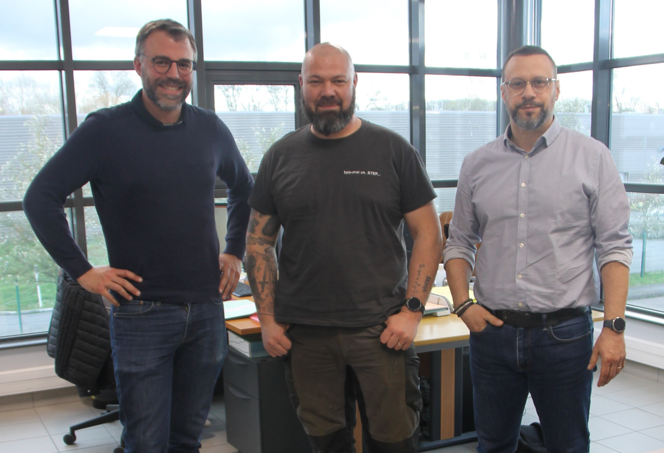 Adrien Briquet de Feralu, Fabien Grenier de Brasage Service et Alexandre Gornet de TEC3i viennent de créer leur consortium industriel : TBF Industrie.