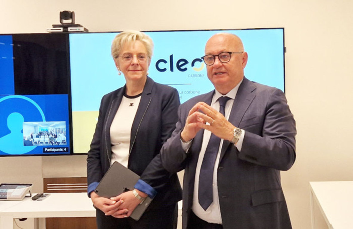 © Unimev  Béatrice Cuif-Mathieu (directrice de Destination Nancy) et Philippe Pasquet, tous deux coprésidents de l’Unimev ont lancé officiellement l'outil Cleo Carbone