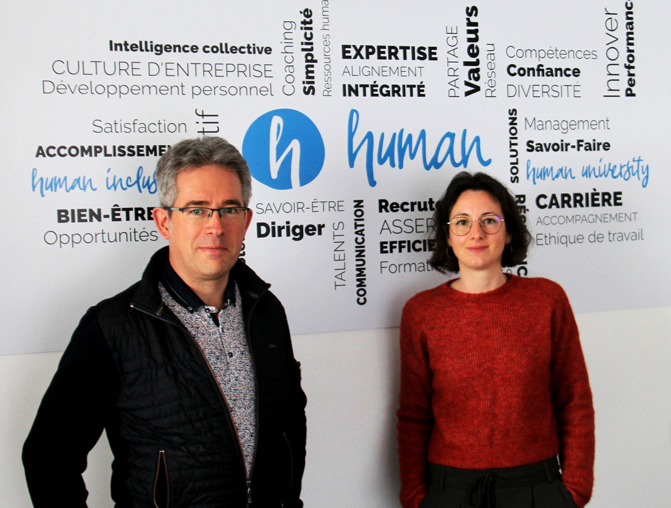 Jean-Baptiste Foucaut, créateur et pilote de Kairosis et Human University et son assistante Anne-Laure Paveau entendent développer les parcours interentreprises.
