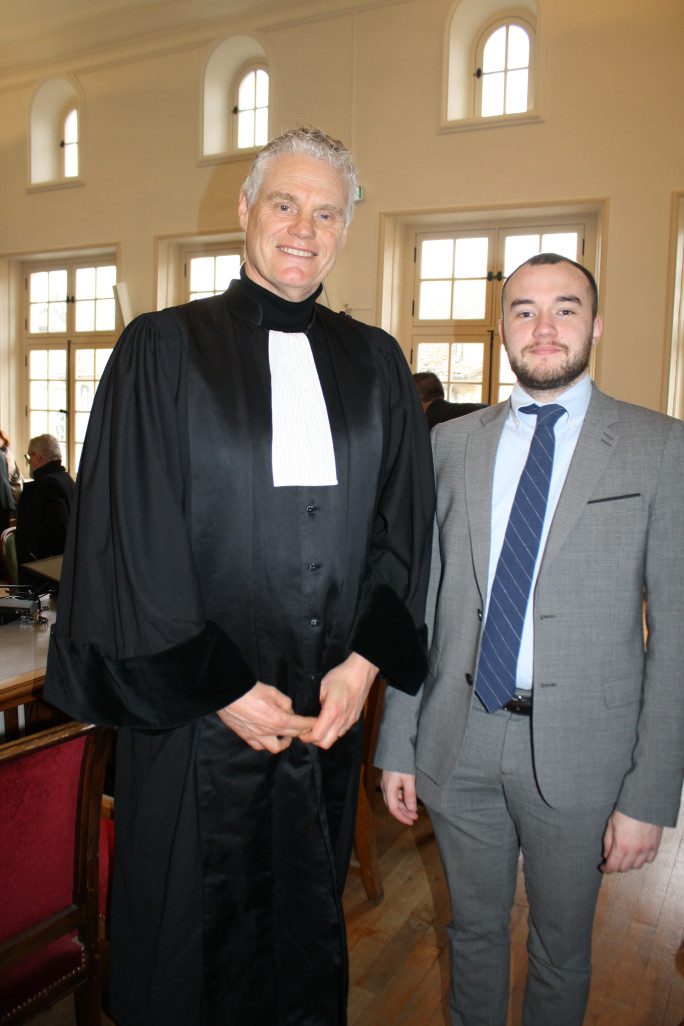 © Alexandra MARQUET- Le visage de l'APESA en Meuse avec Attemane Slimane, le président de l'association et Maître Gauthier Sommelette, greffier au tribunal de Bar-le-Duc et secrétaire de l'association