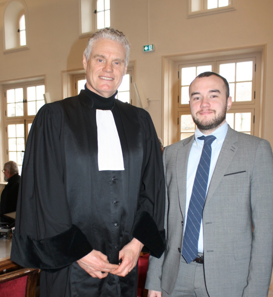 © Alexandra MARQUET - Attemane Slimane, le président et maître Gauthier Sommelette, greffier du tribunal de commerce de Bar-le-Duc