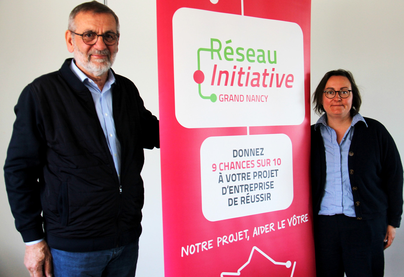 © Emmanuel Varrier. «L’artisanat était une partie qui n’était plus assez suivi», assure Dominique Erard, le président d’initiative Grand Nancy accompagné de la nouvelle directrice de la structure, Leslie Mercier.