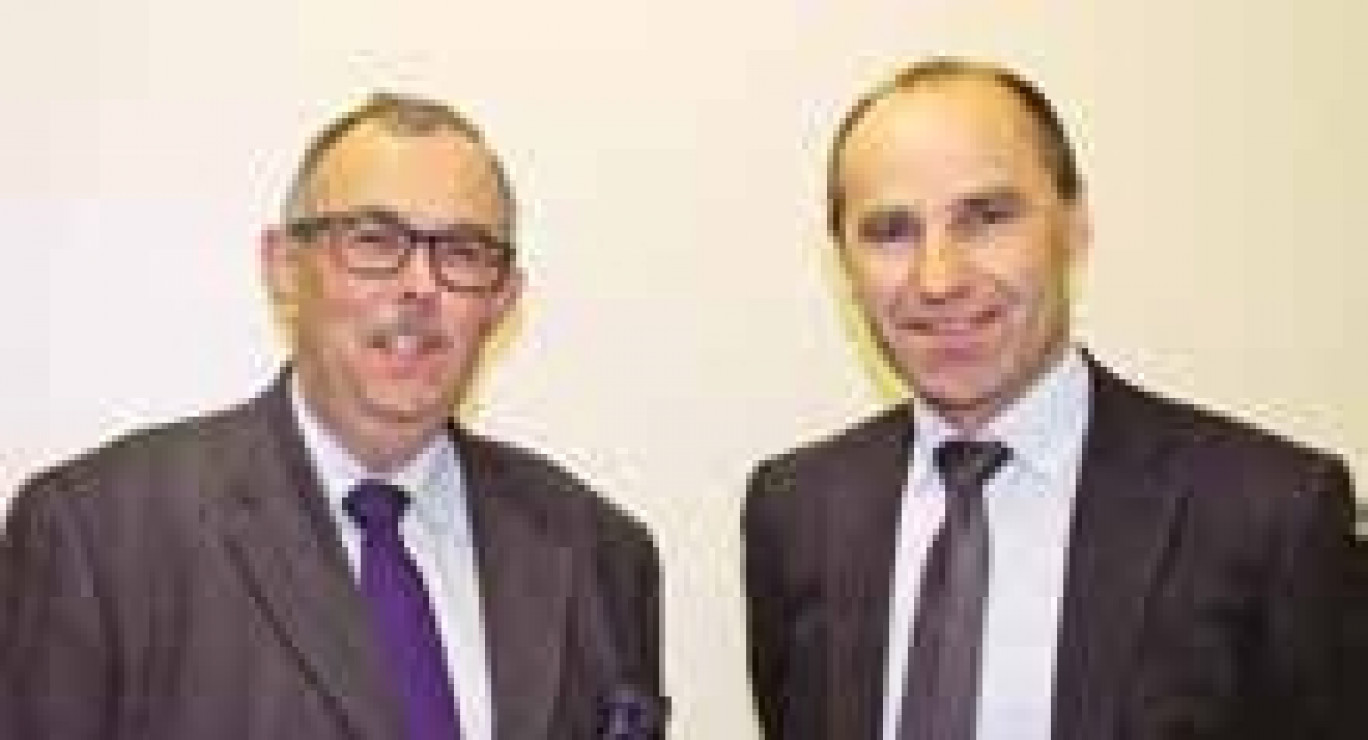 Joël Martin (à droite) succède à Pascal Jan à la présidence du Comité des banques 54.