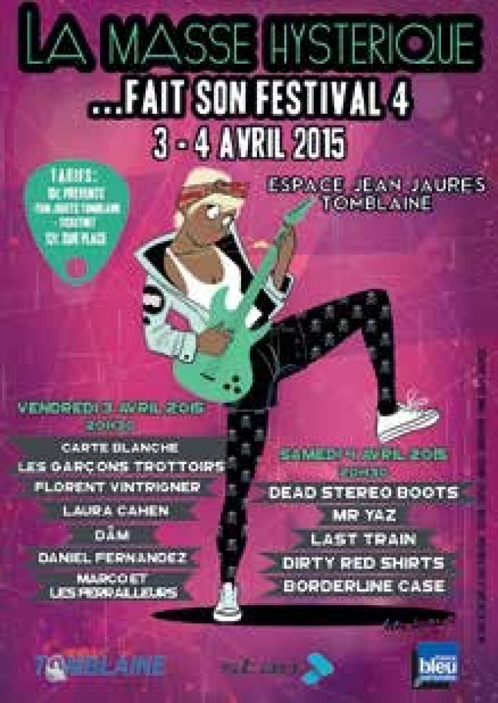 Soirées éclectiques et électriques assurées les 3 et 4 avril à l’occasion du festival «La Masse Hystérique».