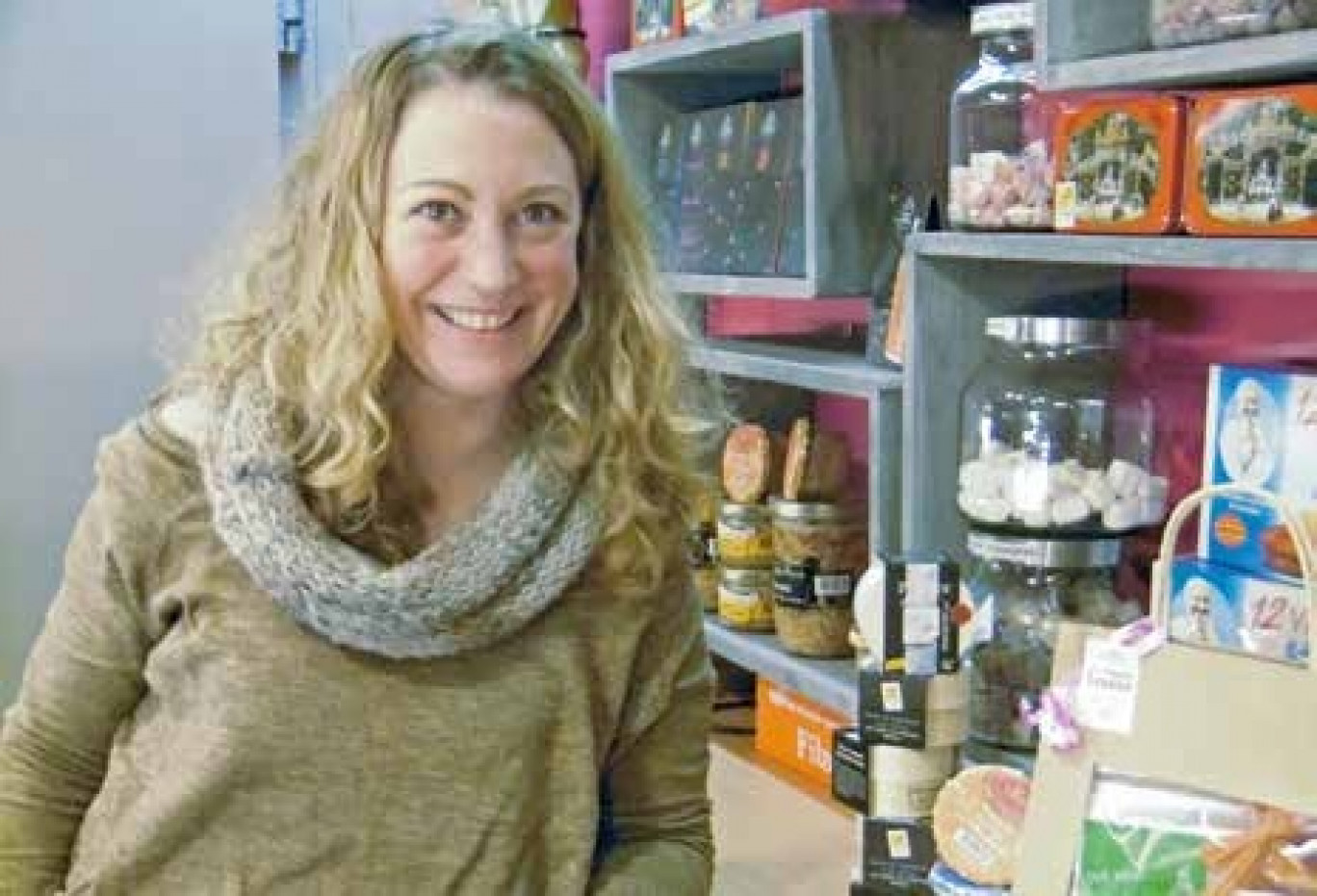Aurélie Vesque gère l’épicerie fne Le Comptoir Lorrain au marché central de Nancy.