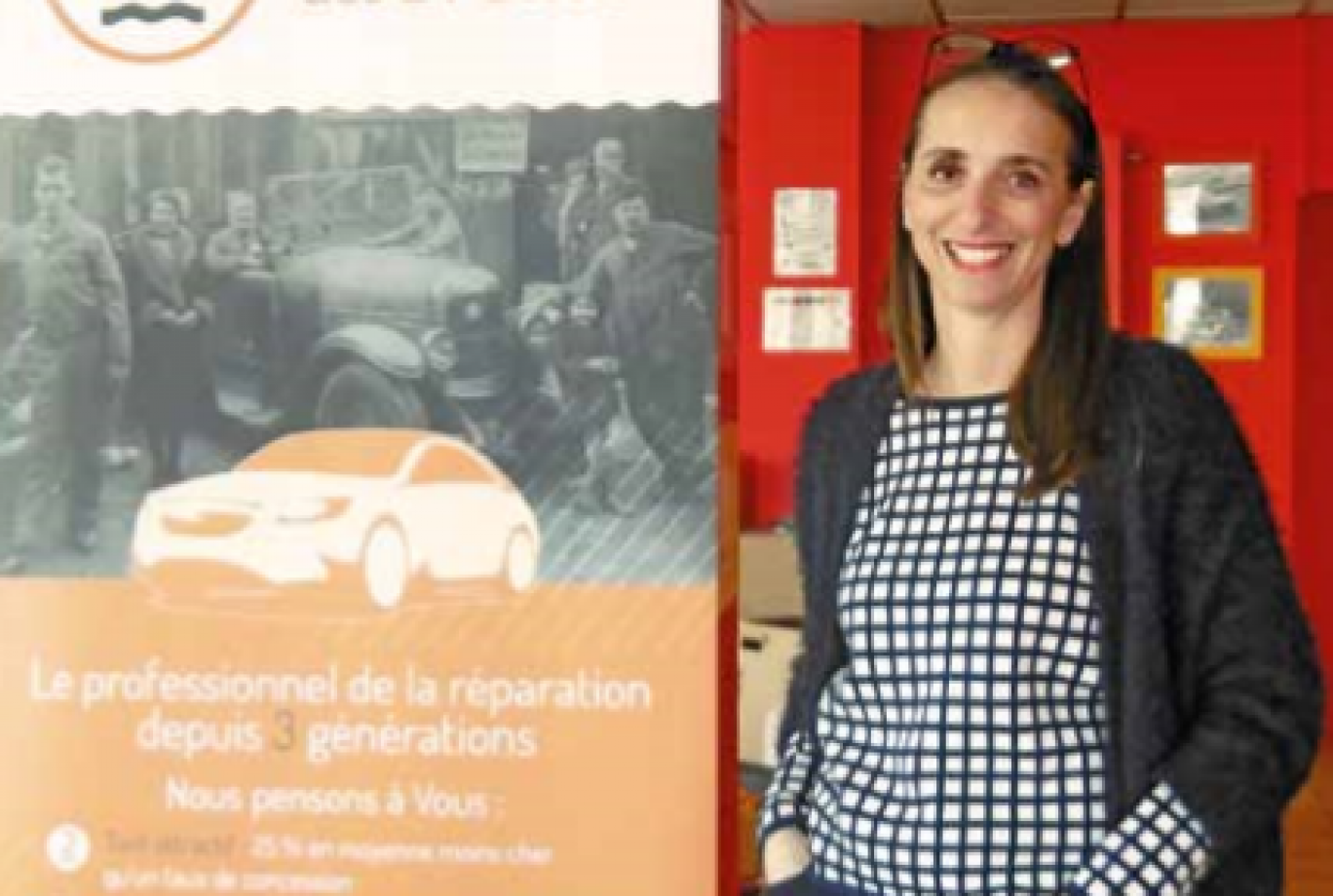 Clotilde Renauld est l’une des rares femmes gérantes de carrosserie automobile. 