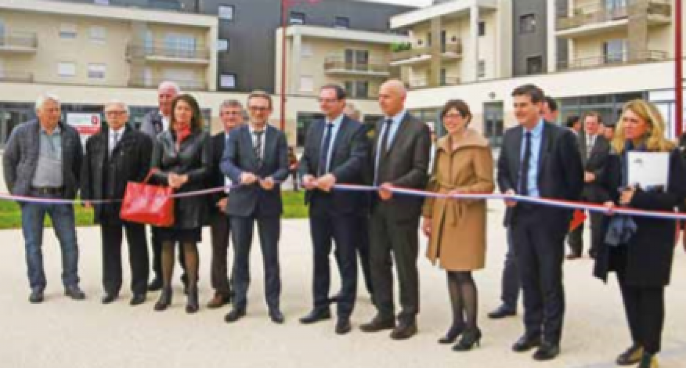 La Filature, vaste ensemble de commerces, de bureaux et de logements, vient d’être inauguré à Chaligny.