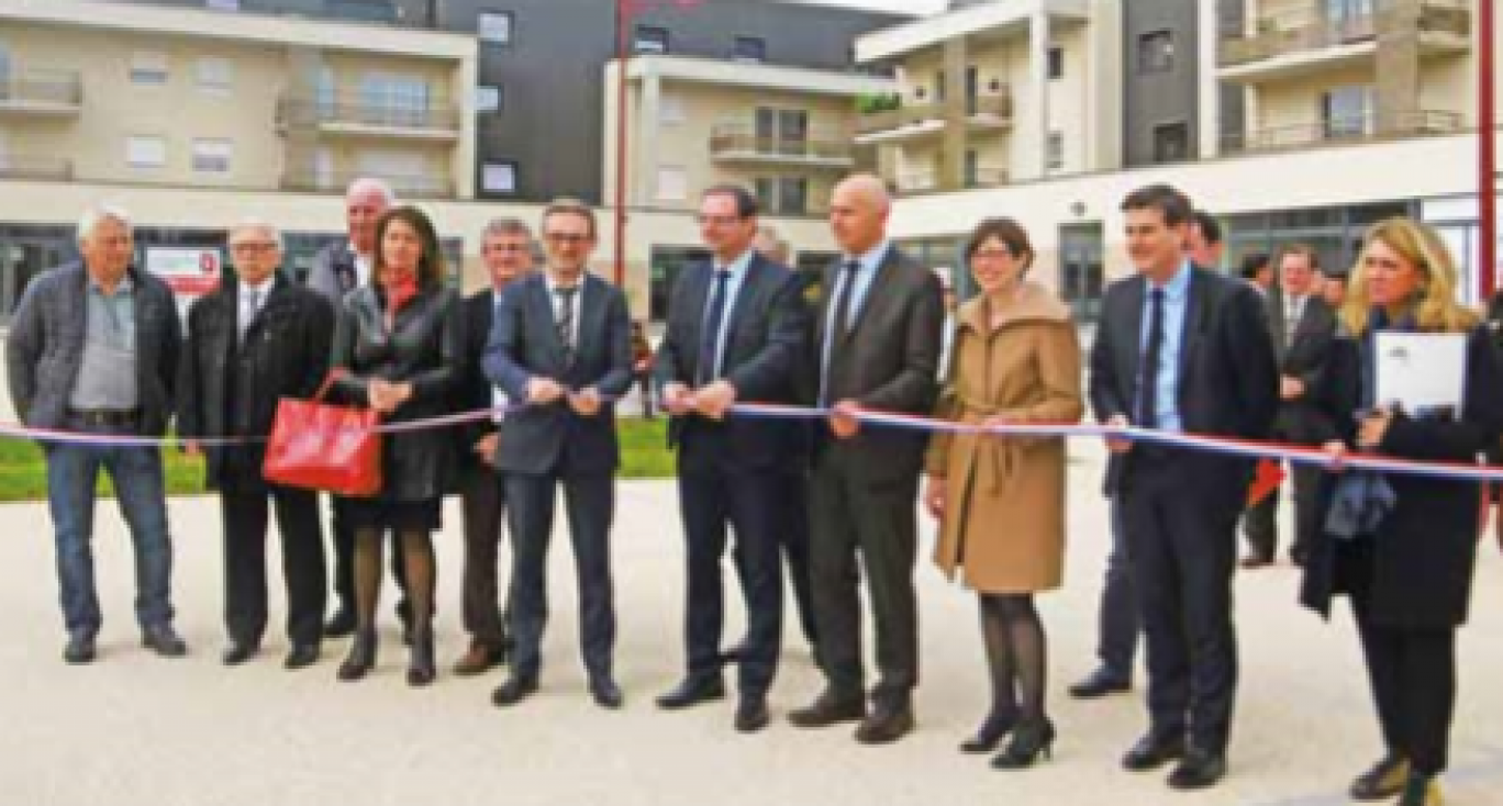 La Filature, vaste ensemble de commerces, de bureaux et de logements, vient d’être inauguré à Chaligny. 