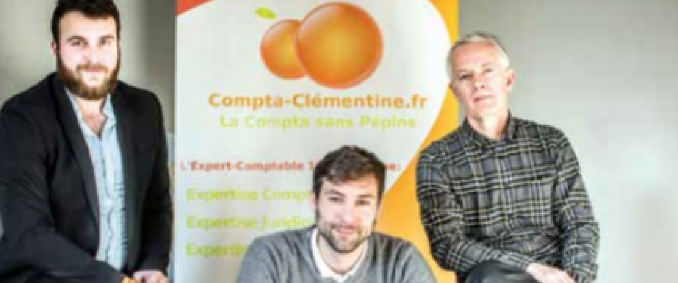 «Nous avons éliminé toutes les dépenses annexes pour nous consacrer sur l’essentiel», explique William Boiché (au centre), directeur général de Compta Clémentine.
