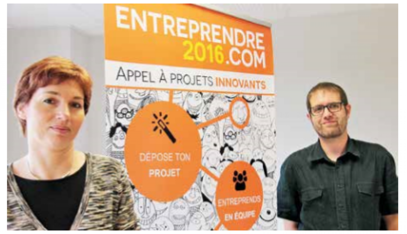 «Nous sommes aujourd’hui face à un entrepreneuriat réfléchi», assurent Marie-Pierre Dardaine, directrice de Promotech et Nicolas Potier, chargé de mission.