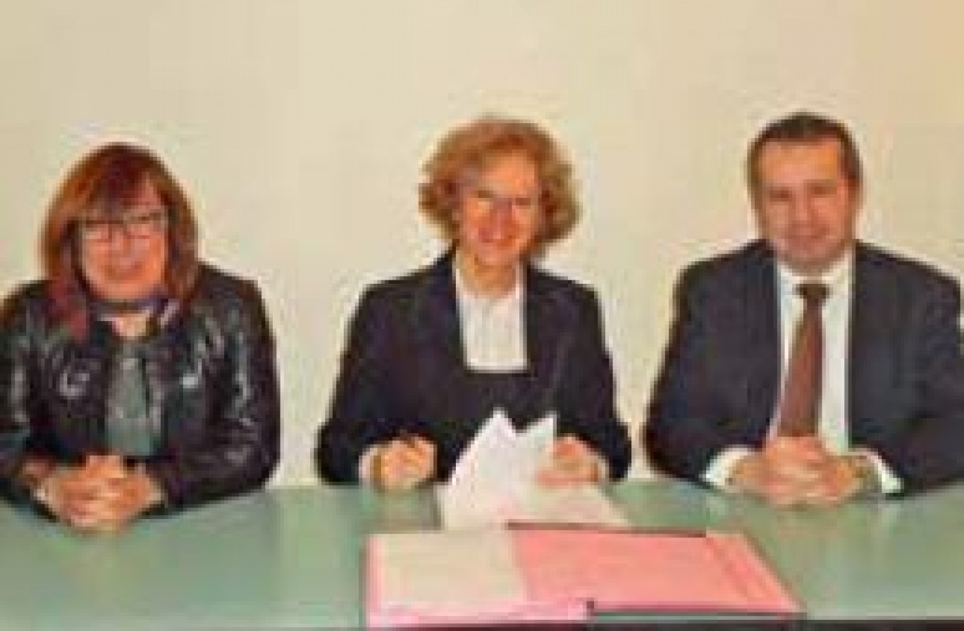 Signature de la convention de partenariat entre l’Agefos PME et l’Apec Grand Est mi-décembre à Strasbourg.