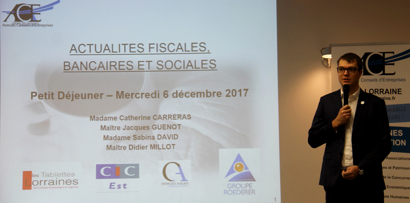 Maître Jean-Christophe Monne, le président de l’ACE Lorraine, a ouvert la Journée de l’ACE avec le traditionnel petit déjeuner d’information du matin.
