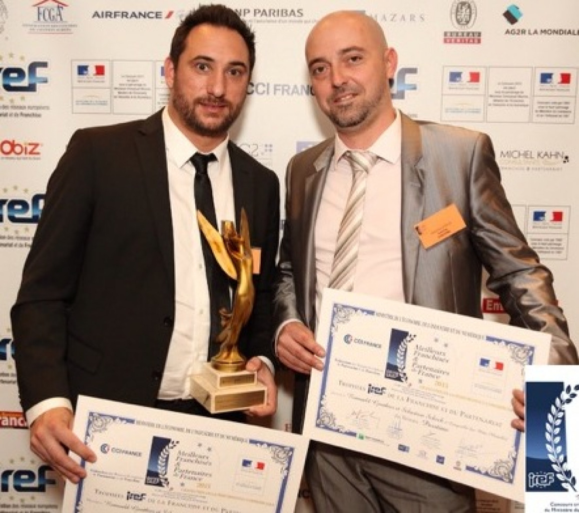 Romuald Gauthier et Sébastien Scheck ont été nommés Meilleurs franchisés de France en 2015.