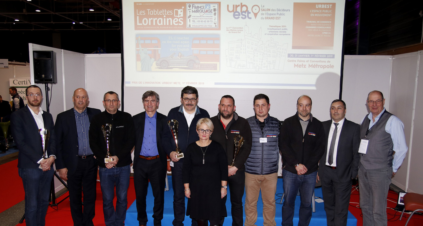 Fimec, Claas Est, l’Association française des premiers répondants et Ackermann, les quatre lauréats du prix de l’Innovation d’Urbest.