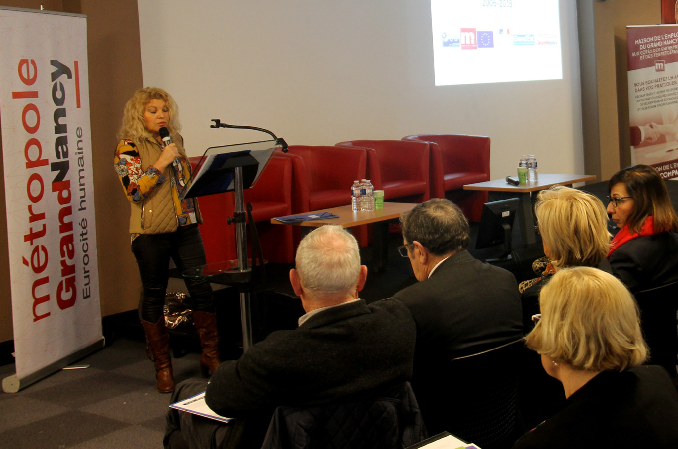 Chantal Carraro, conseillère à la Métropole du Grand Nancy a ouvert la matinée d’informations sur la nouvelle charte locale d’insertion.
