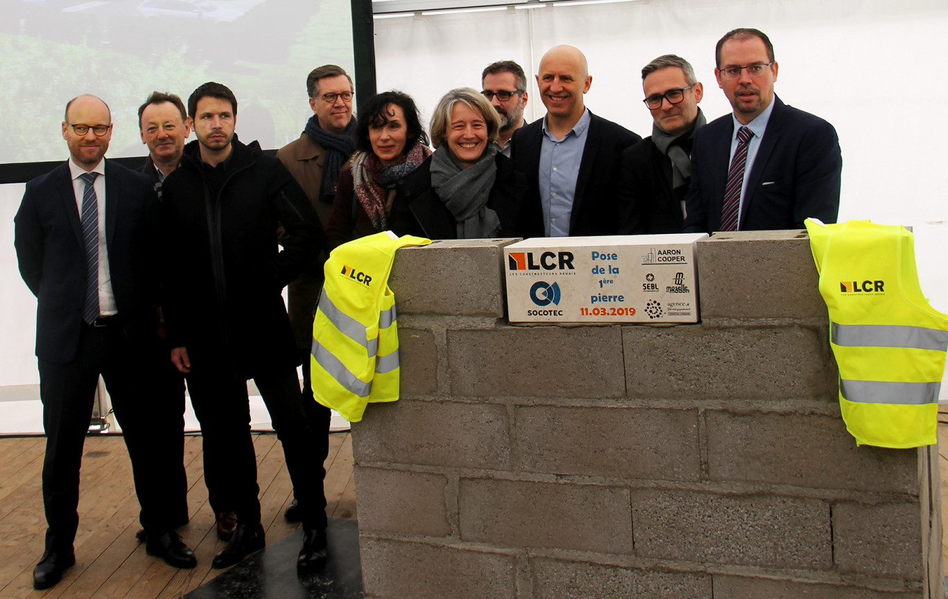 La première pierre du premier bâtiment (qui accueillera l’entreprise Socotec) du parc d’activités Brabois Forestière à Chavigny vient d’être posée le 11 mars.