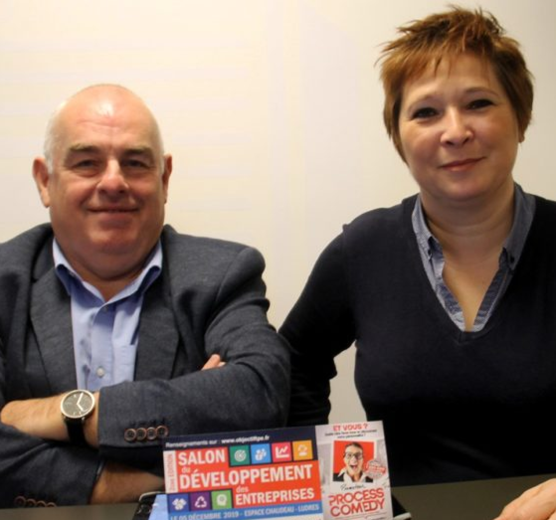 Richard Goldkranz, le président du Club TPE Lorraine et Estelle Rousselet, président du CJD Nancy, unissent leurs réseaux pour organiser le salon du développement des entreprises le 5 décembre à Ludres.