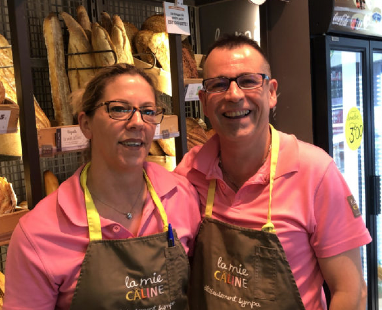 Jean Vezin et sa femme Sandra, fondateurs de La Mie Câline à Thionville.