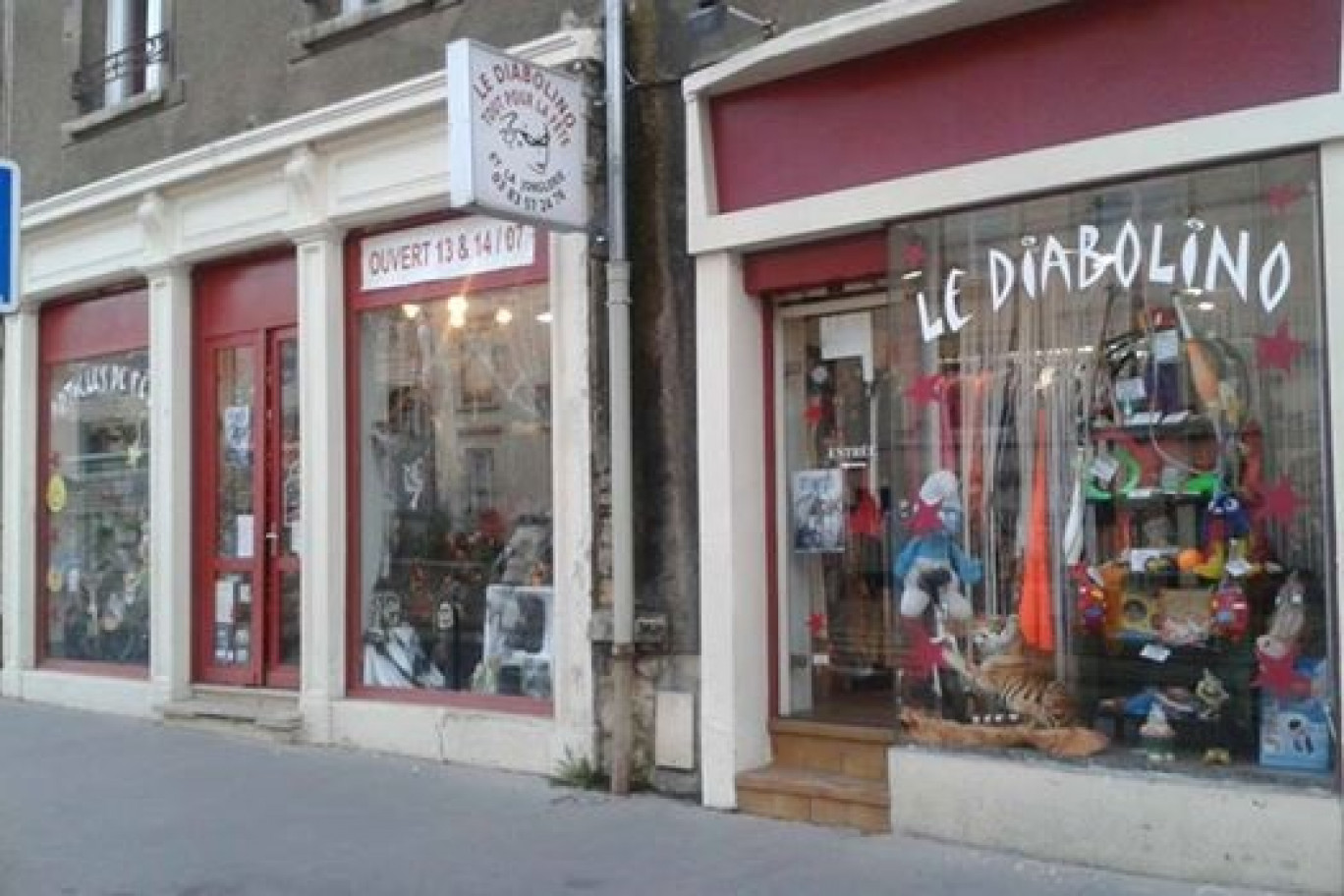 La devanture du magasin Le Diabolino.