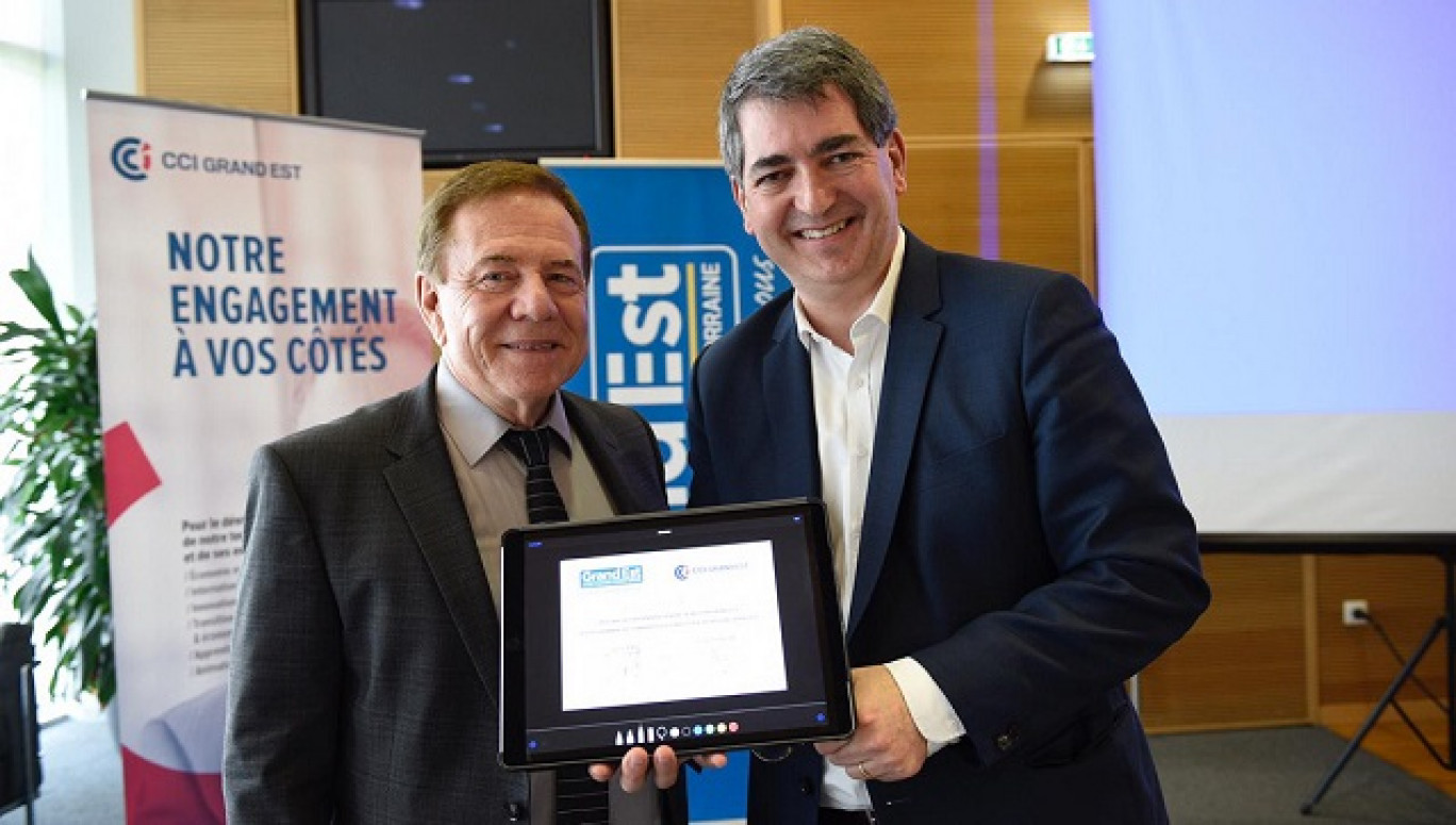 (c) Jean-Luc Stadler, Région Grand Est
Gilbert Stimpflin, le président de la CCI Grand Est et Jean Rottner, le président de la Région Grand Est viennent de renouveler et renforcer leur coopération pour les trois années à venir.