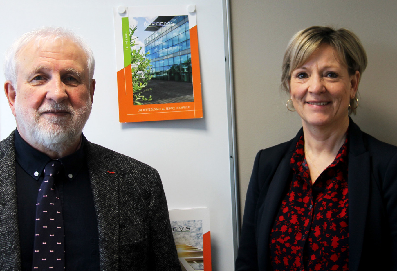 Jean-Marie Bellocchio, PDG de la Sacicap Lorraine et Catherine Renauld, son attachée de direction.