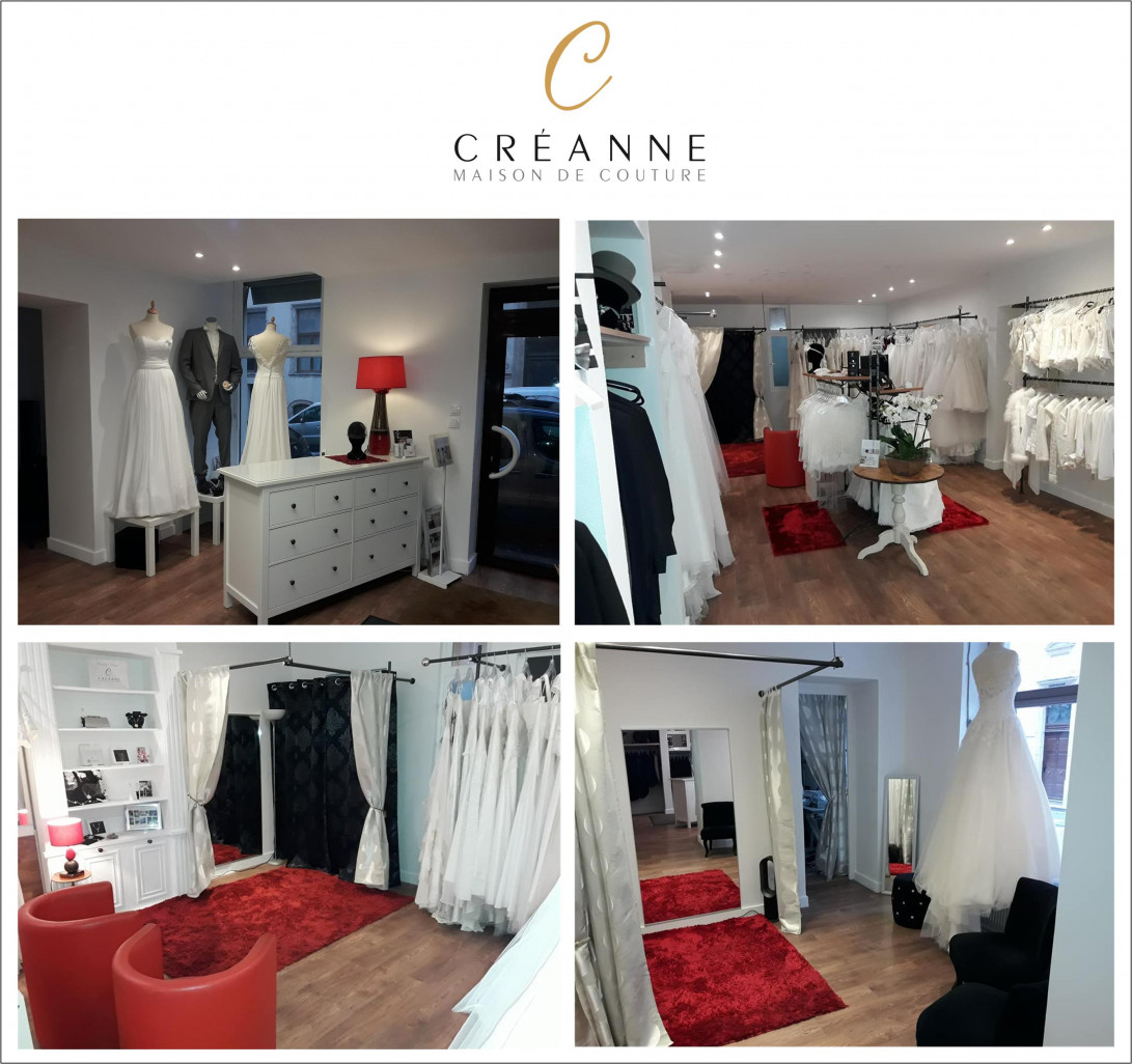 La maison de couture CréAnne propose à ses clientes des modèles uniques et personnalisés de robes de mariée. 