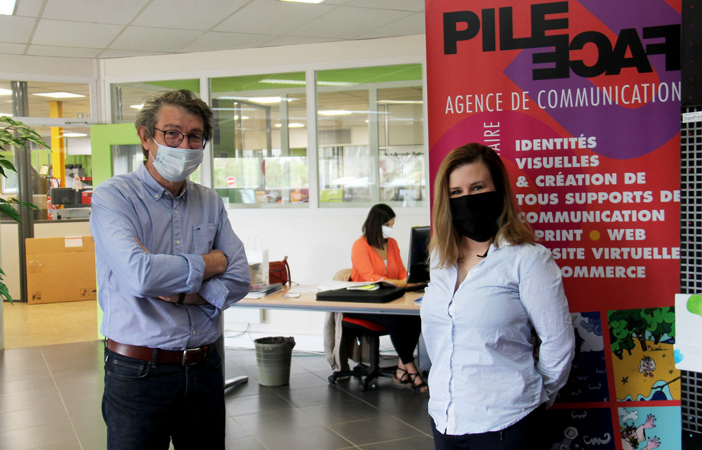 Patrick Degré, responsable de l’agence Pile ou Face et Émilie Vautrin-Kaiser, conseillère en stratégie de communication développent aujourd’hui un véritable package à l’attention des entreprises en matière de communication globale.
