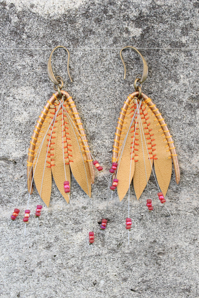 Boucles d’oreilles uniques signées Kumb’Ailée.