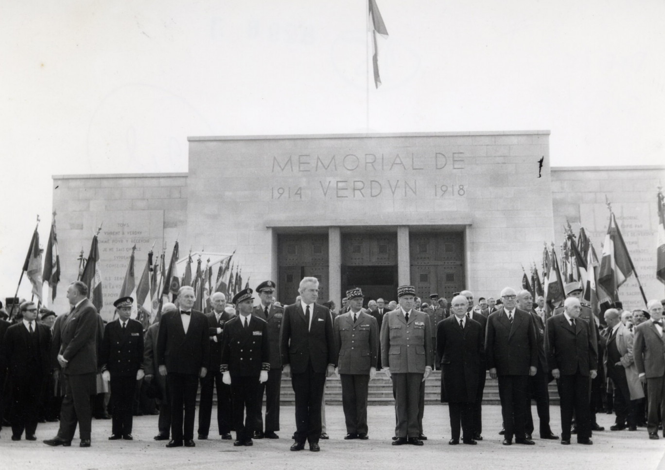 Inauguration du Mémorial de Verdun, le 17 septembre 1967. © Mémorial de Verdun